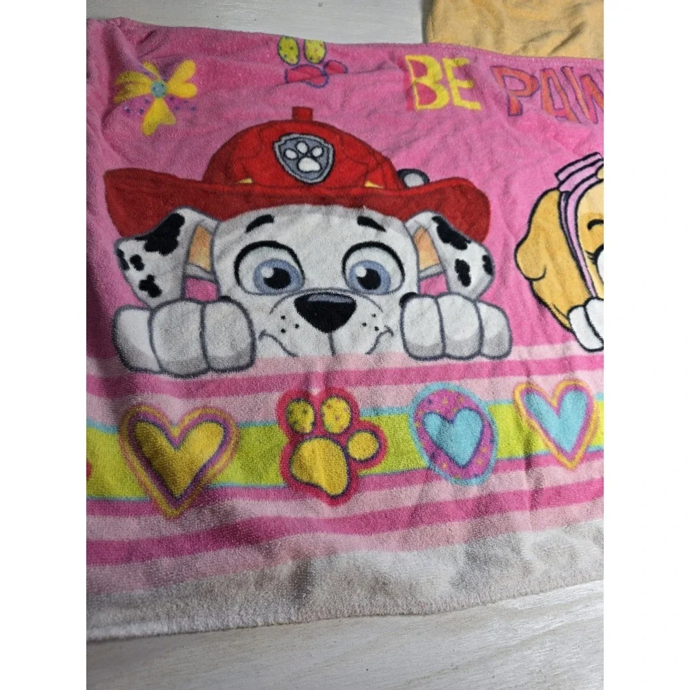 Paw Patrol Skye Kids Hooded Towel Wrap 100% Cotton Beach Swim Bath